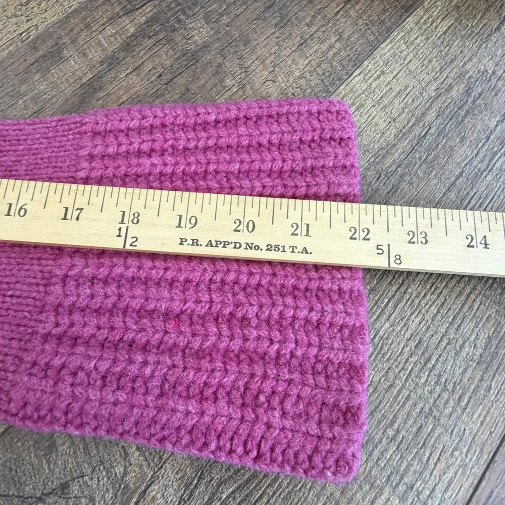 J. Crew‎ Pink Wool Cowl Neck Sweater Size Petite Medium